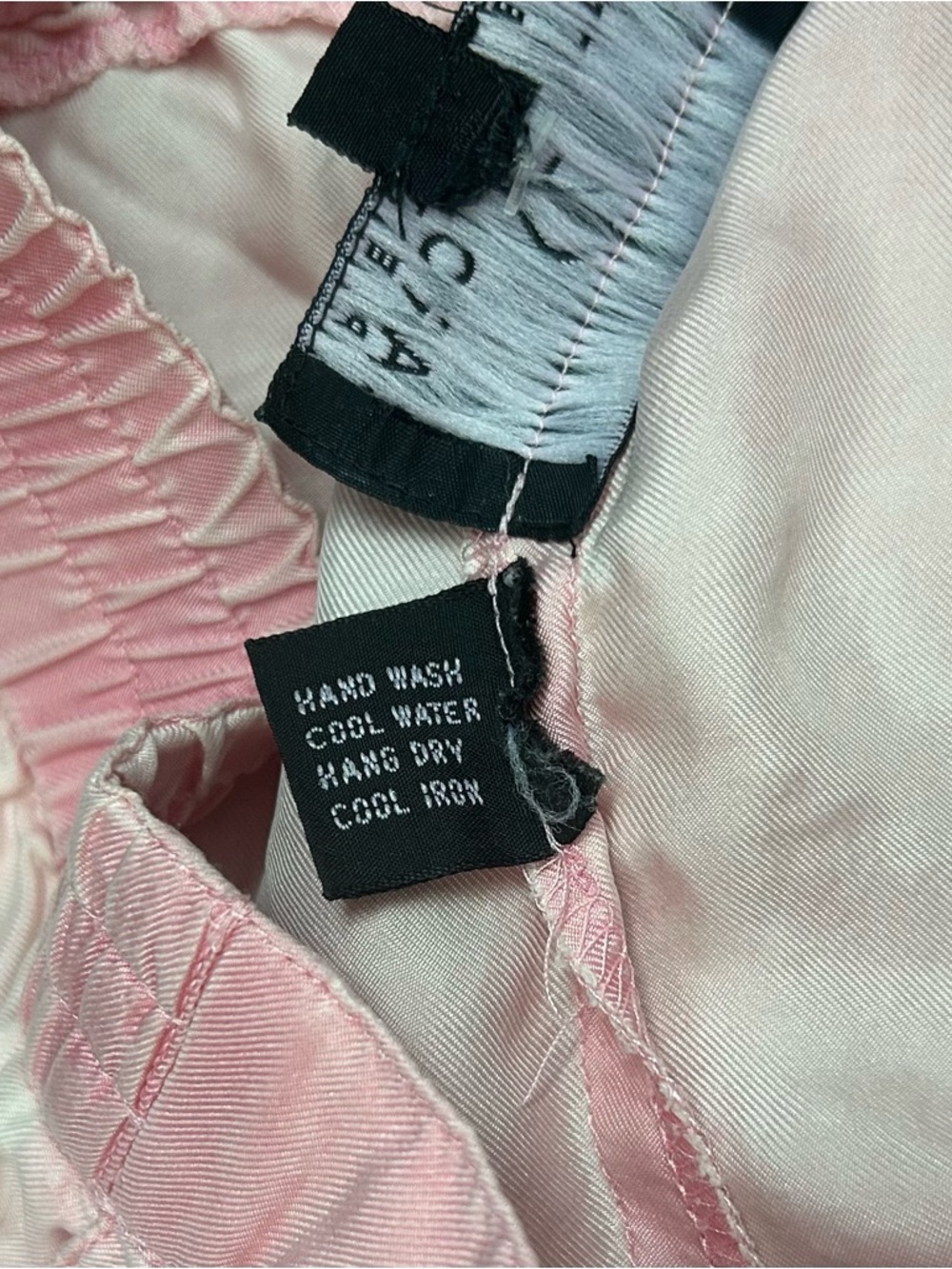 CAROL LITTLE 100% silk wide leg pants pink magical festival wear - Picture 7 of 7